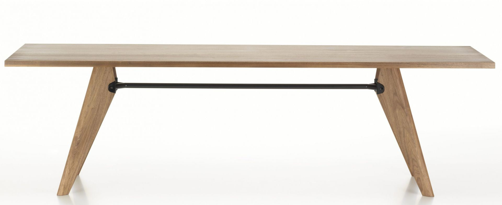 Solki Rect — Solid Oak & Steel Rod Dining Table RISQUE DMCA