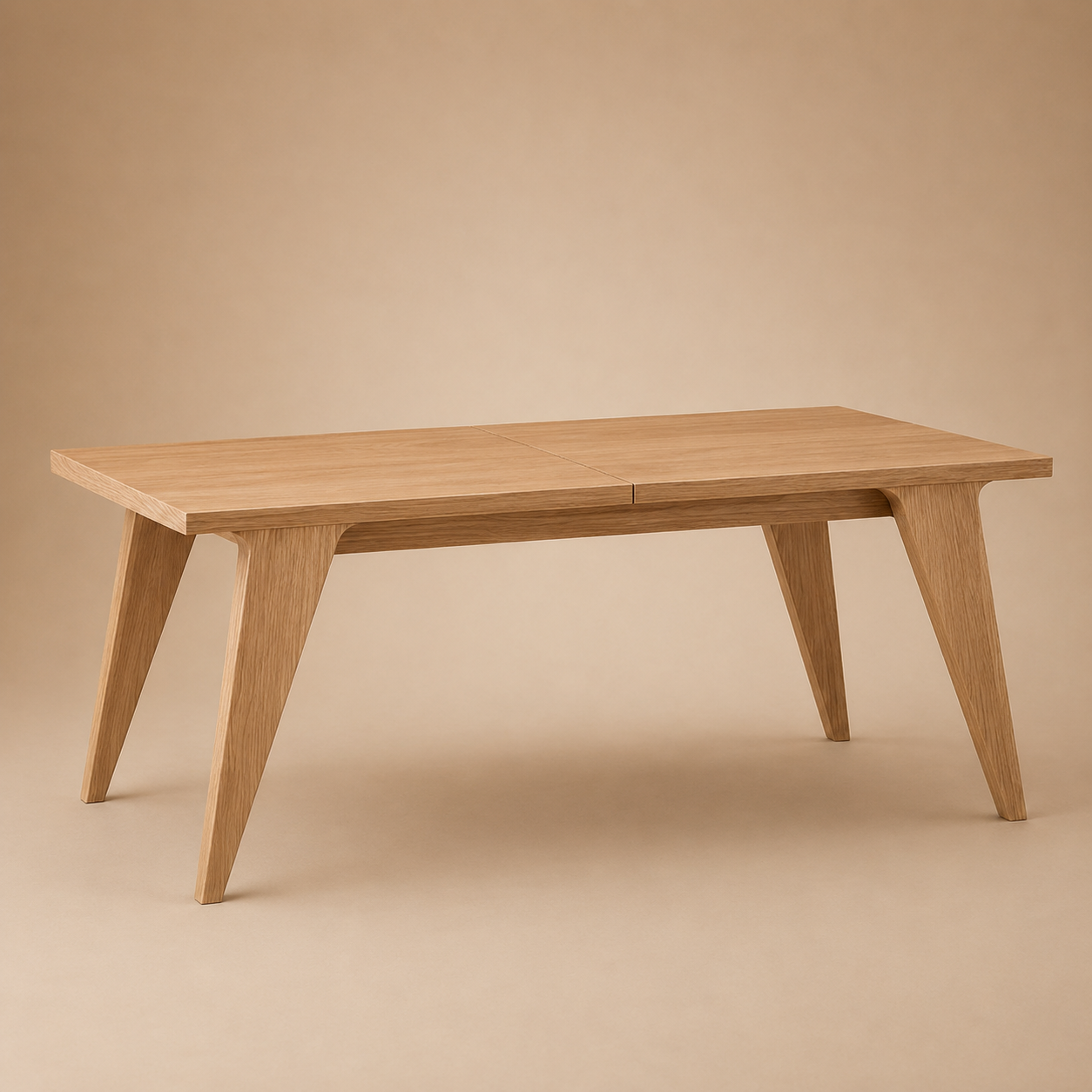 Harja Rect — Solid Walnut Extendable Dining Table