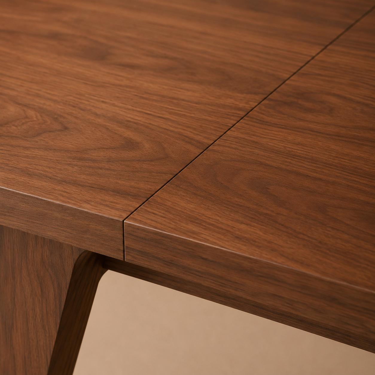 Harja Rect — Solid Walnut Extendable Dining Table