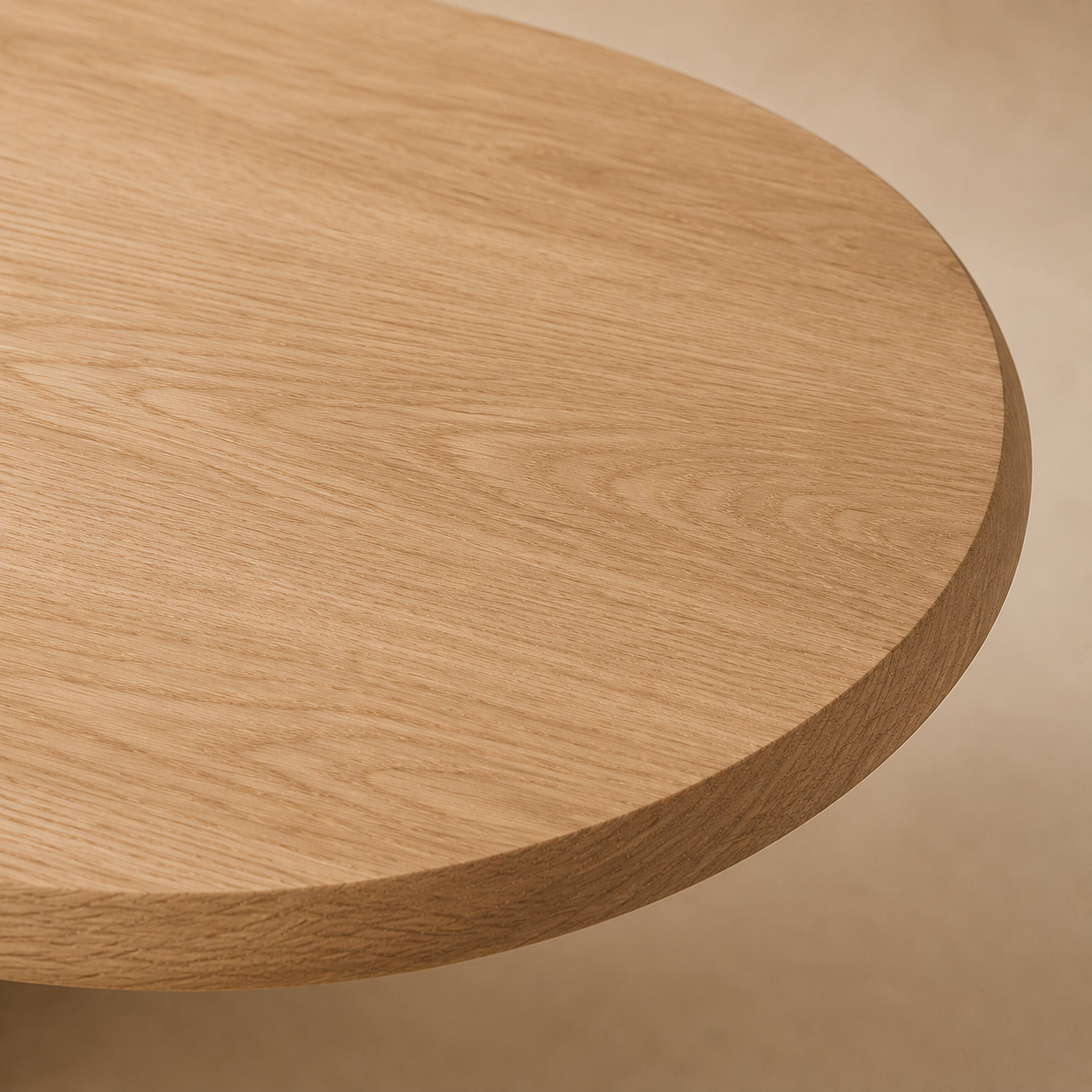 Kukinto Oval — Solid Oak Organic Lobed Pedestal Dining Table