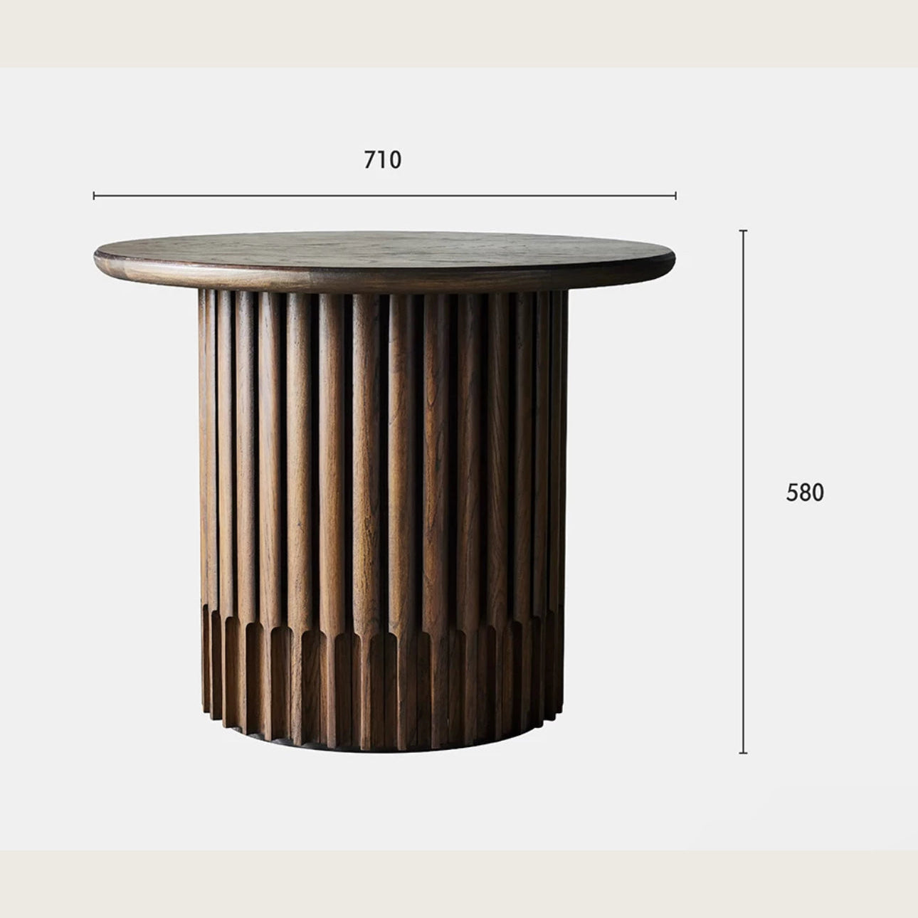 Modern Oval Wood End Table | HLMBN102 - Tables