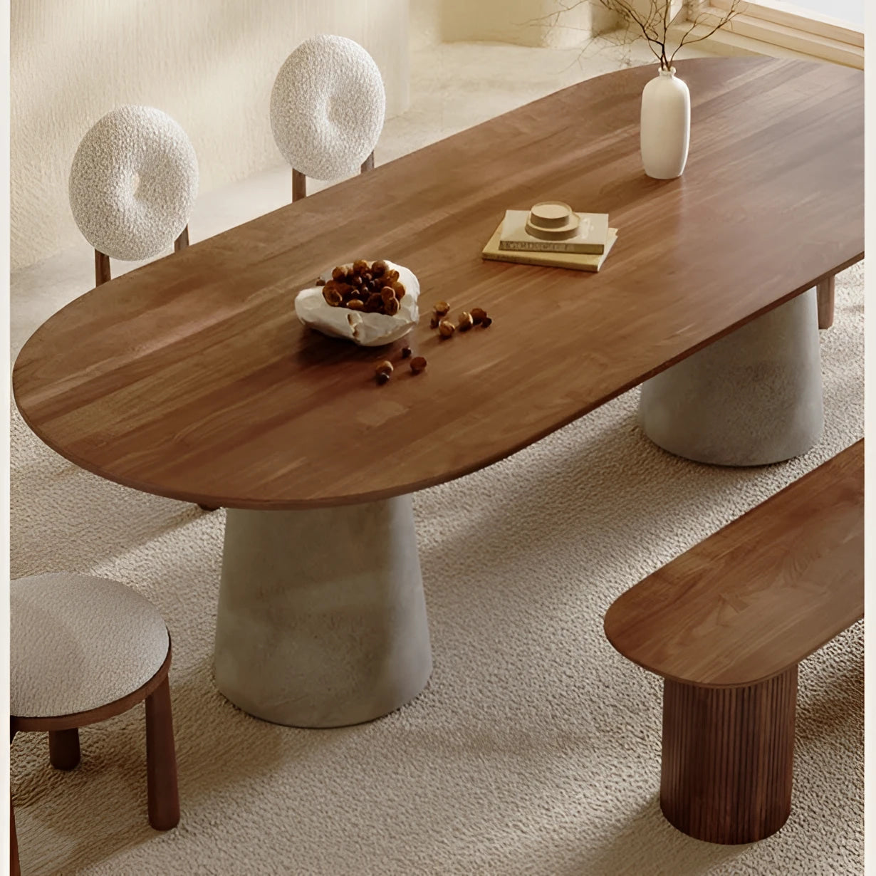 Monolith Solid Wood Dining Table Design | HLM8785LK - Tables