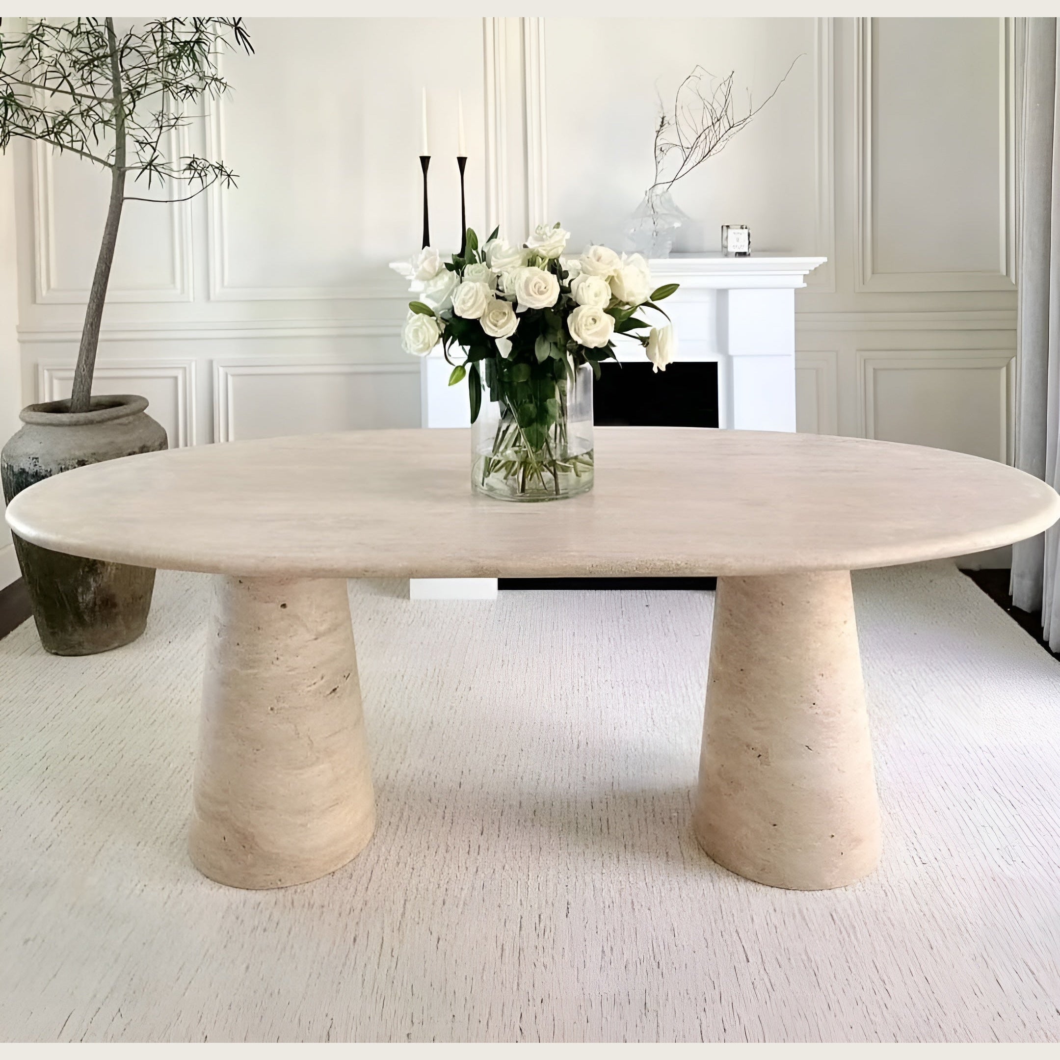 Natural Marble Dining Table | HLM1809075 - Tables