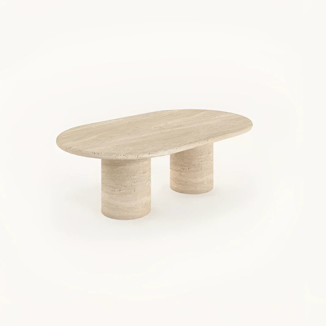 Travertine Oval Dining Table | HLMPG025 - Tables