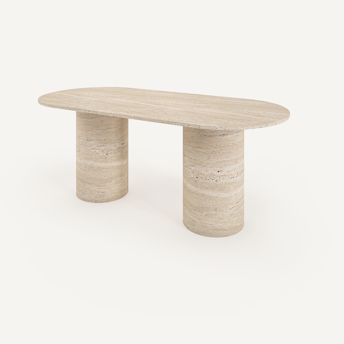 Travertine Oval Dining Table | HLMPG025 - Tables