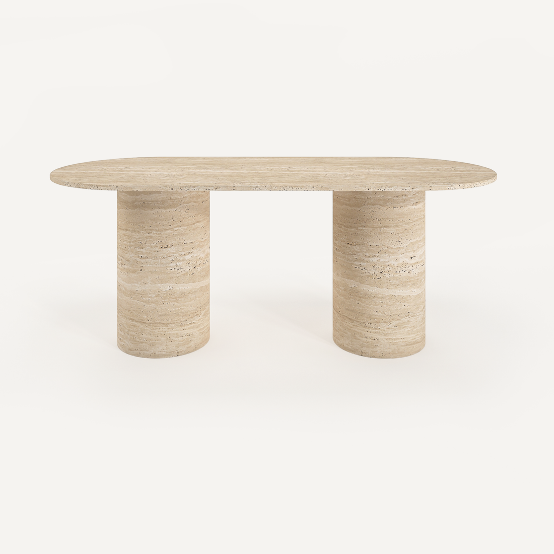 Travertine Oval Dining Table | HLMPG025 - Tables