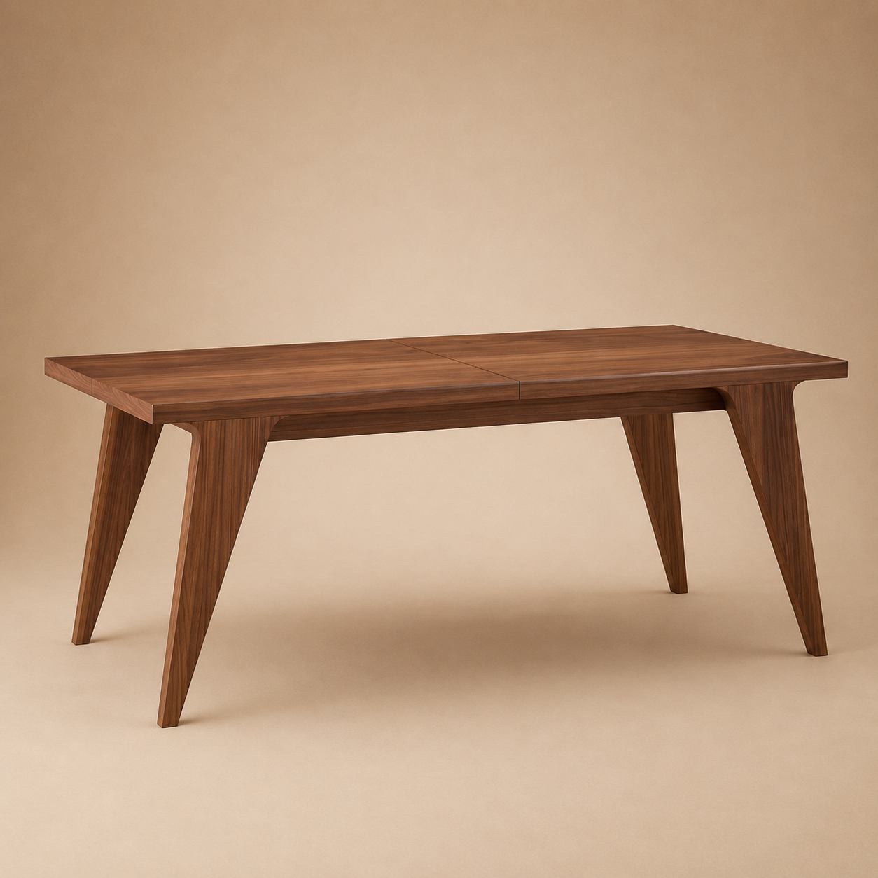 Harja Rect — Solid Walnut Extendable Dining Table