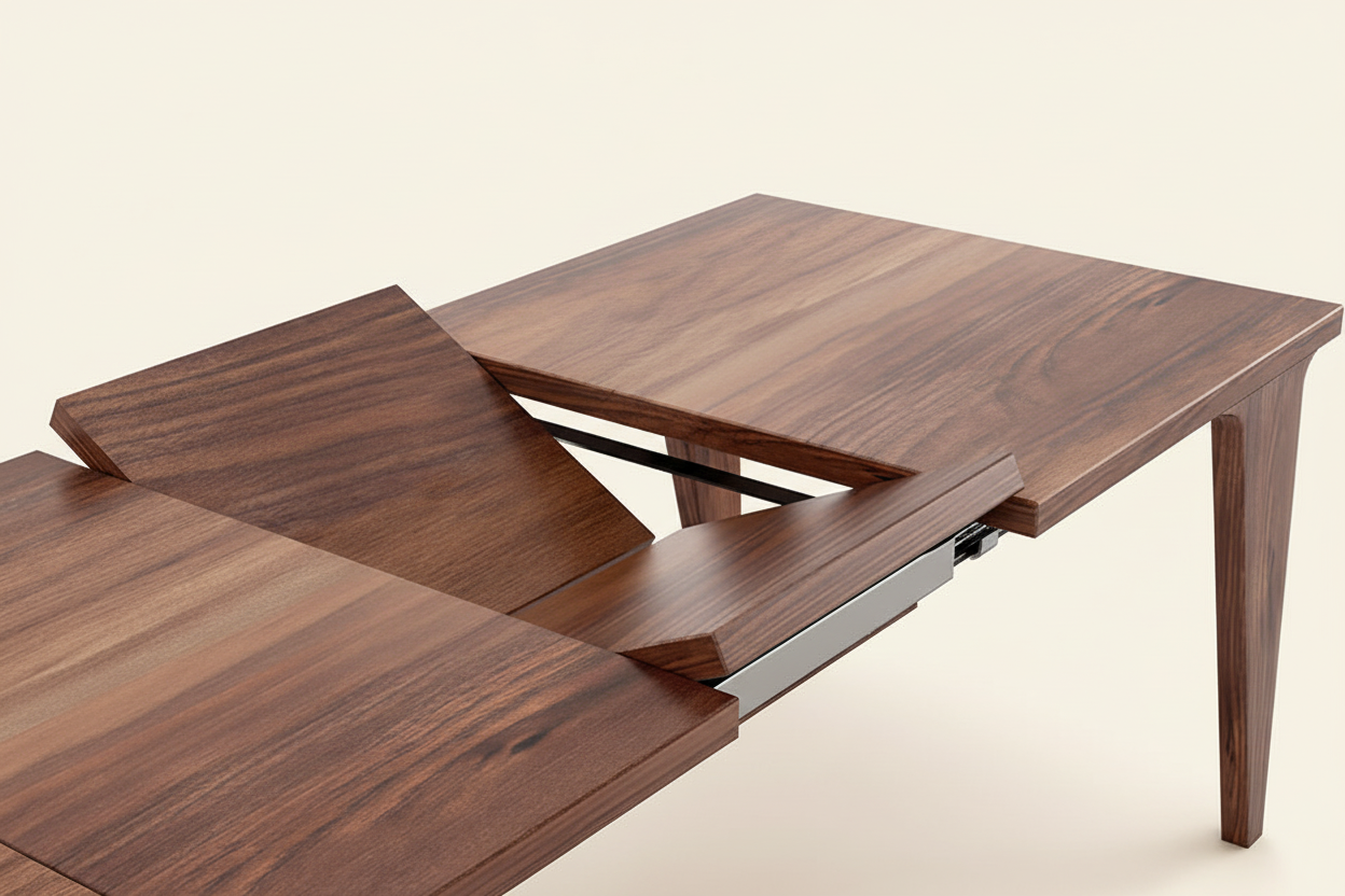 Harja Rect — Solid Walnut Extendable Dining Table