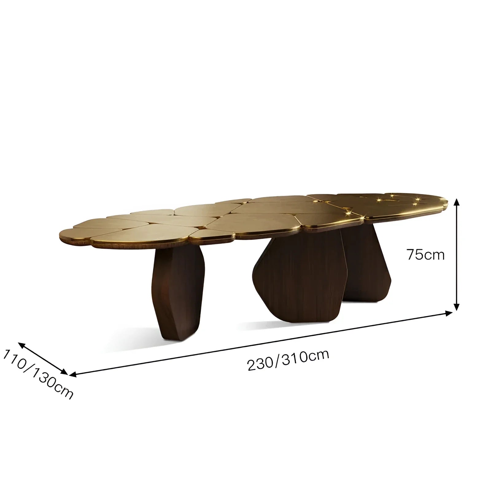 GOLDEN PETAL DINING TABLE | HLMKP89500 - 230cm x 110cm 75cm - Tables