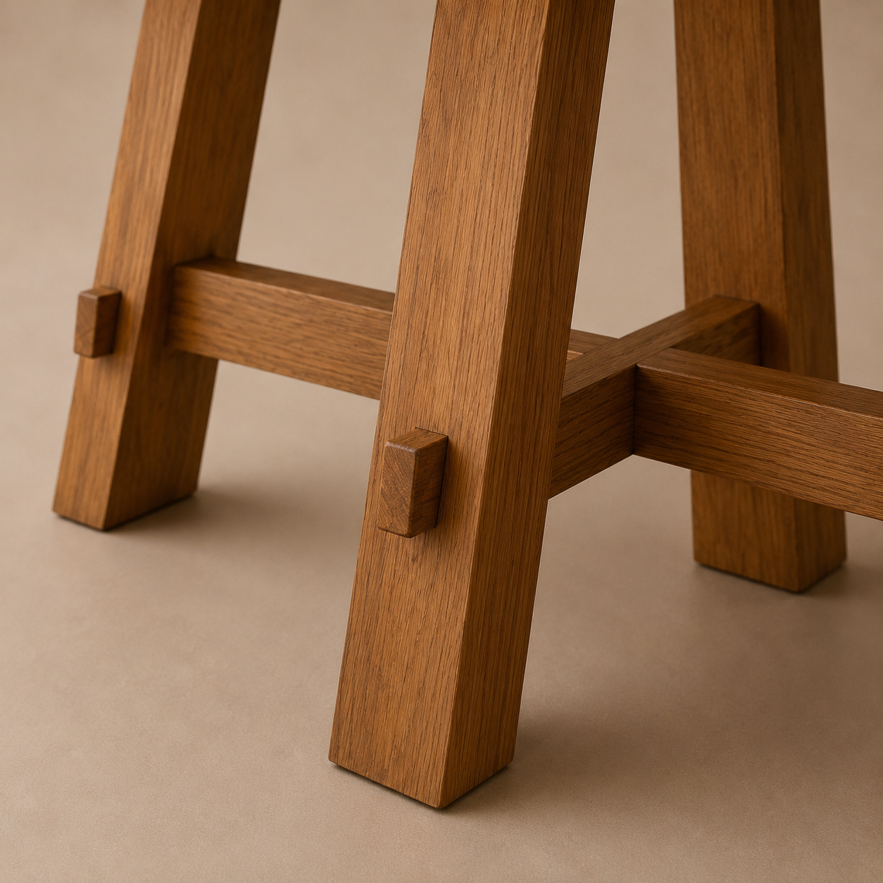 Kaarna Oval — Marble & Solid Teak Dining Table