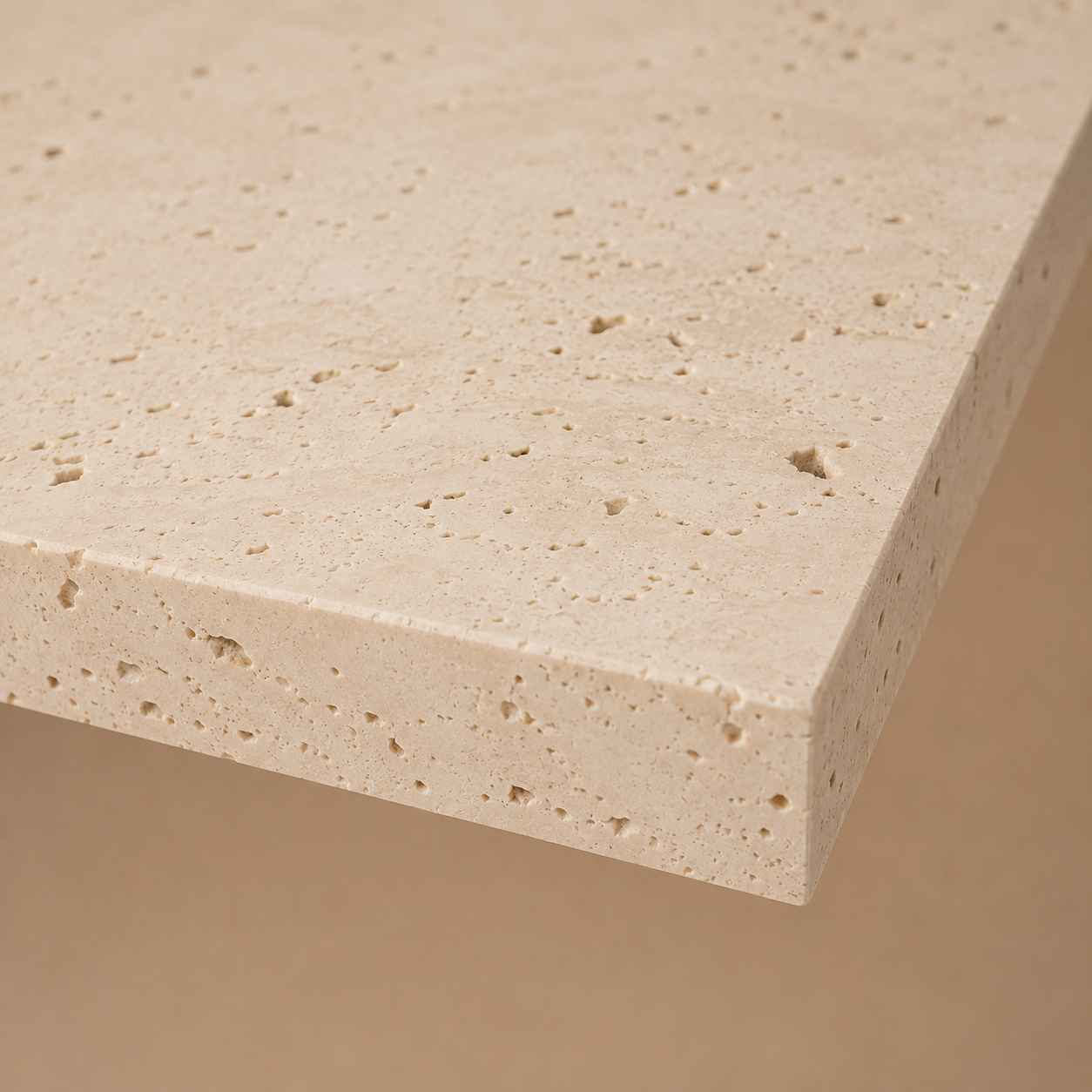 Kerros Rect — Travertine & Banded Onyx Rectangular Dining Table
