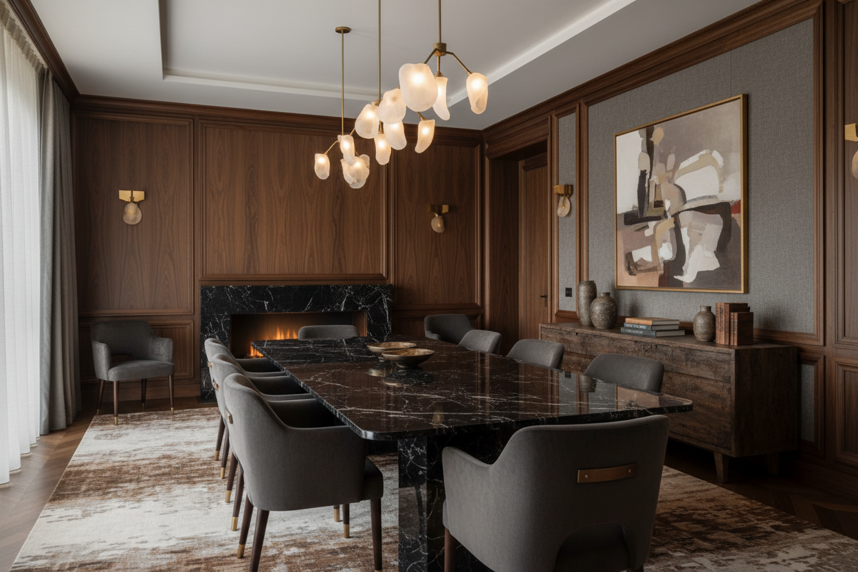 Luxury Marble Dining Room