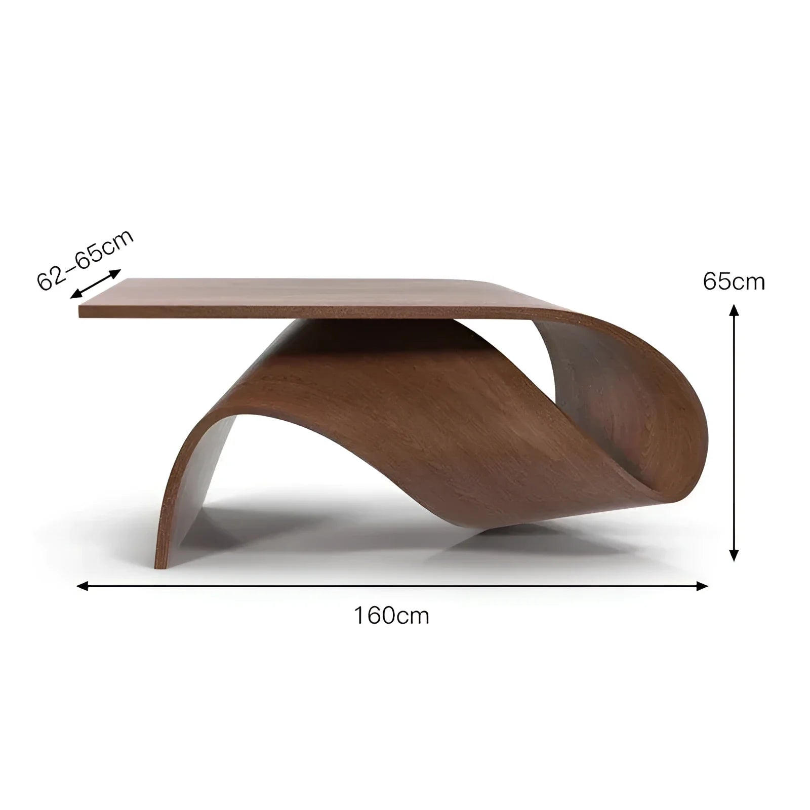 Sculptural Coffee Table in Curved Wood | HLMPK010 - Tables